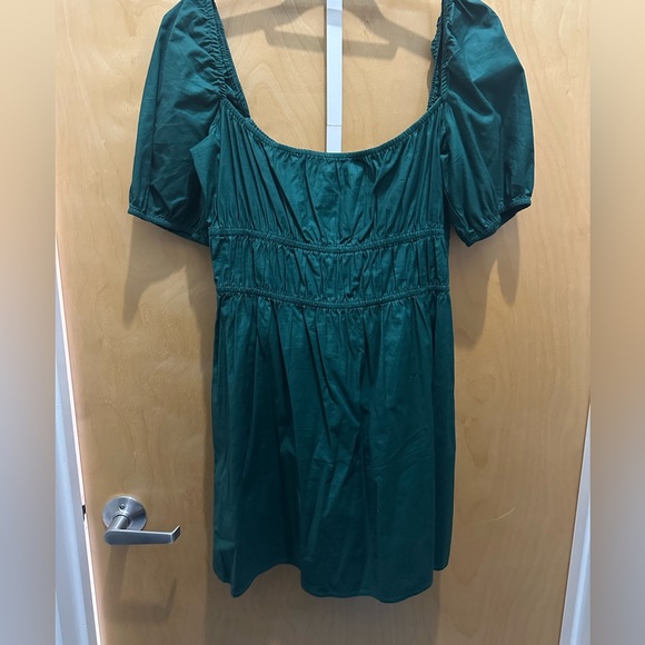 Reformation Woods Dress Emerald - Size M - Picture 2 of 7